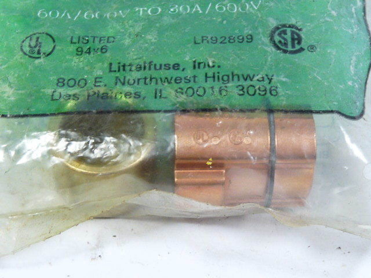 Littelfuse LRU-663 Fuse Reducer 30/60A 600V ! NWB !