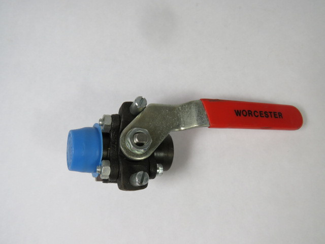 Worcester 0344T46TSE Ball Valve 3/8" Carbon Steel TFE Seat 1000CWP USED