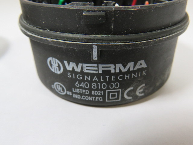Werma 640-810-00 Cage Terminal Element w/ Cap SHELF WEAR USED