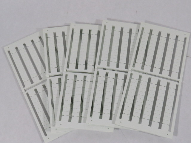 Allen-Bradley 1492-SMN81 Series B Markers 5 Sheets of 10 Rows  NEW