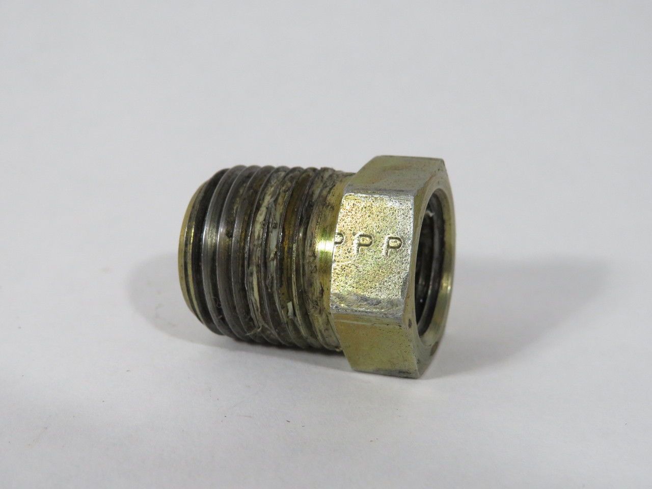 Parker 1/2 X 3/8 PTR-S Reducing Adapter 1/2" NPT x 3/8" NPT USED