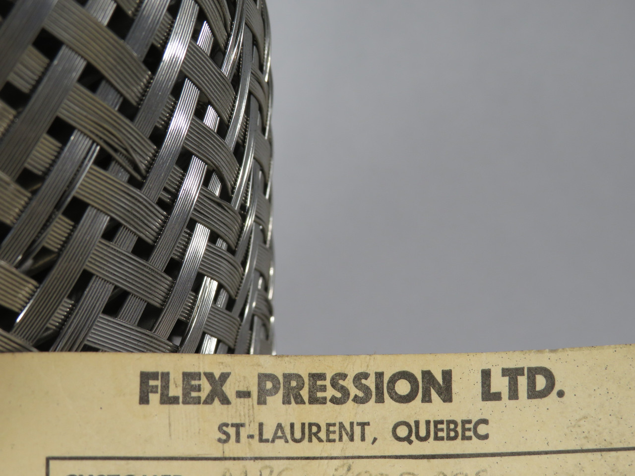 Flex-Pression FP-SS2B-96-0180-F Stainless Hose 6" Hose ID 18" L SHELF WEAR NOP