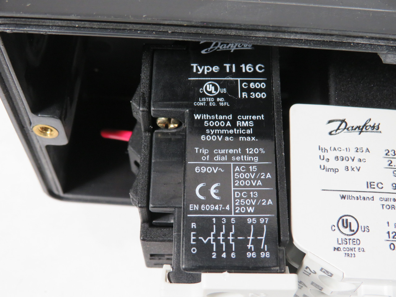 Danfoss 047B581194 Motor Starter CIT9 600V 60Hz 6.0-9.2A COSMETIC DAMAGE NEW