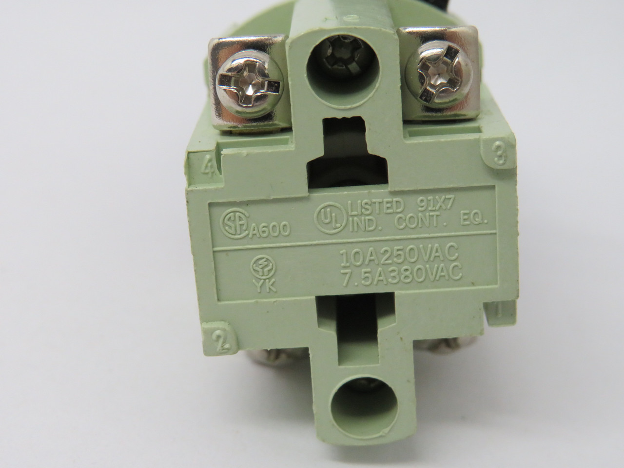 Generic 3Pos 22.5mm Maintained Selector Switch 1NO 1NC 10A 250VAC SHELF WEAR NOP