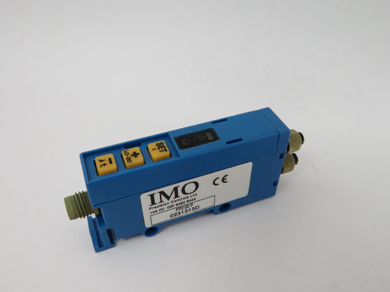 IMO FP200P Fiber Optic Proximity Switch NO PLASTIC COVER/SHELF WEAR NOP