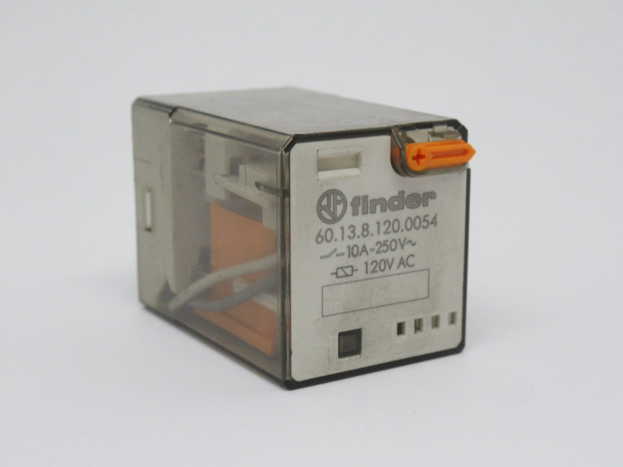 Finder 60.13.8.120.0054 General Purpose Plug-In Relay 120VAC 50/60Hz 10A USED