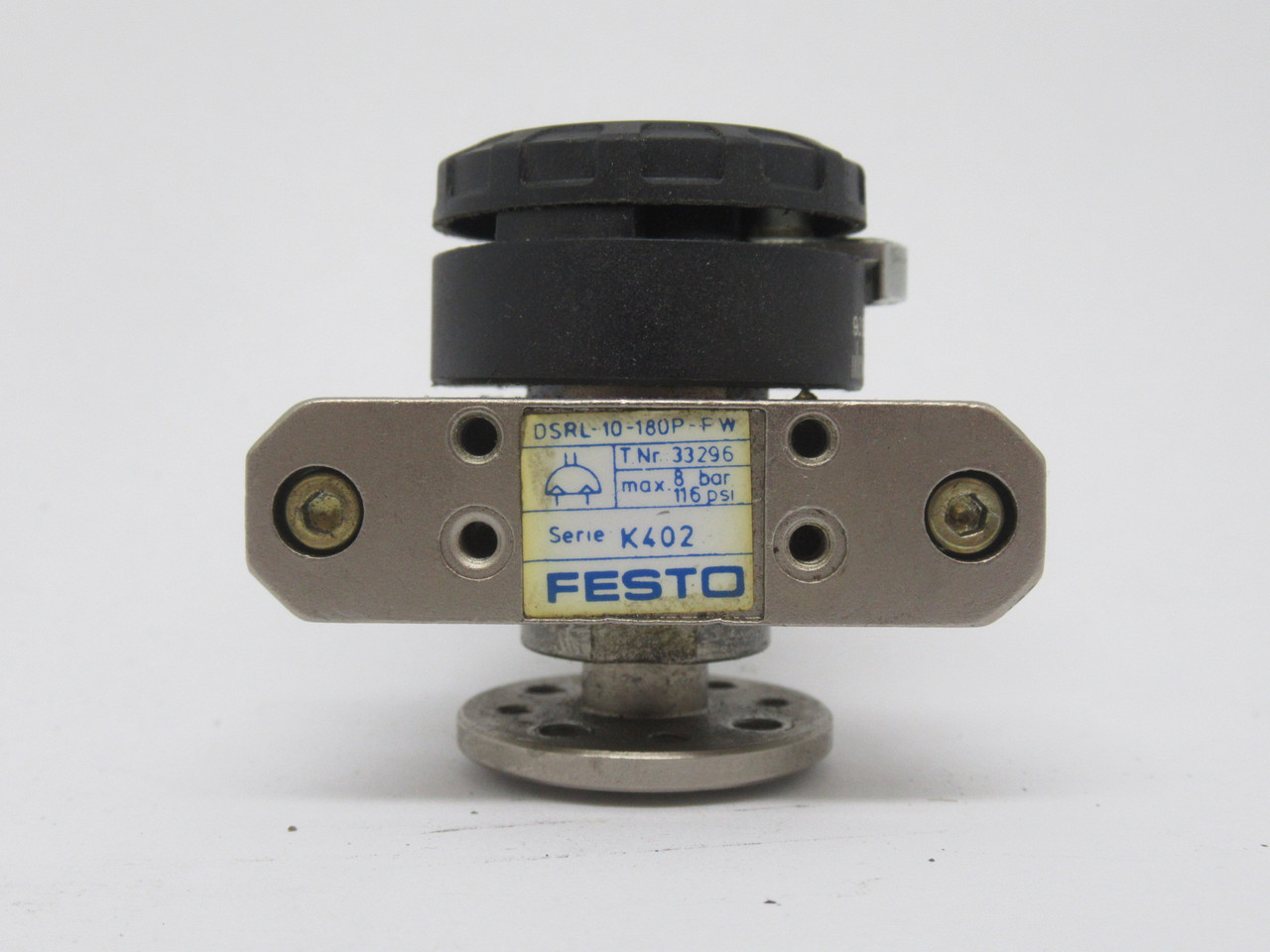 Festo 33296 DSRL-10-180-P-FW Semi Rotary Drive Size 10 0-180 Deg 8 bar USED