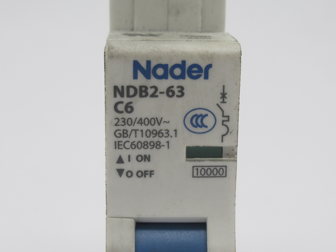 Nader NDB2-63C6/1 Mini Circuit Breaker 6A 230/400VAC 1-Pole USED