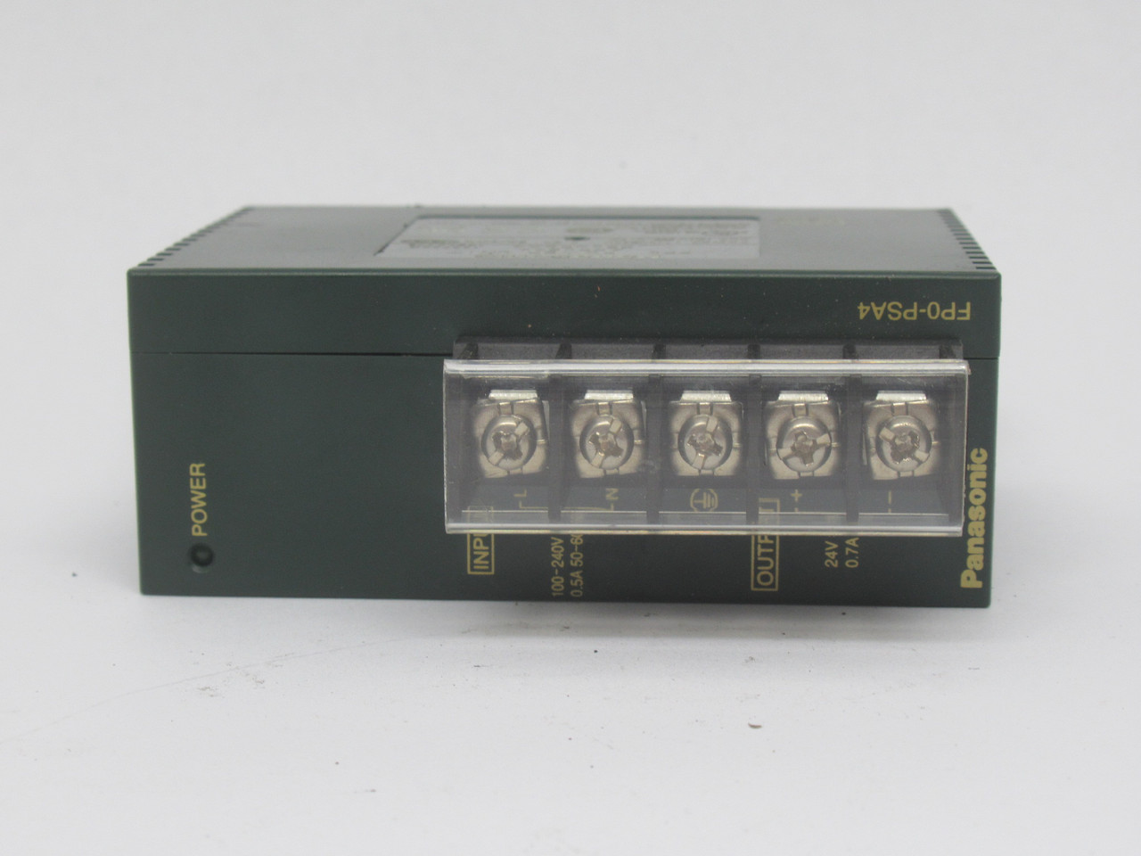 Panasonic FP0-PSA4 Power Supply Unit 24VDC 0.7A Out 100-240VAC 0.5A In USED