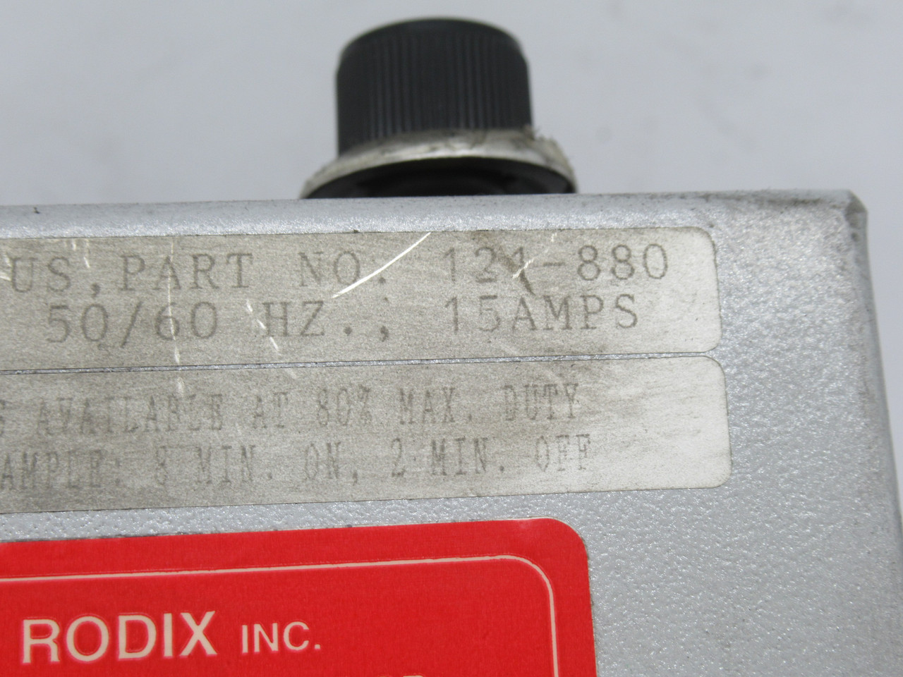 Rodix FC-40 121-880 Feeder Control Cube 120VAC 50/60Hz 15A USED