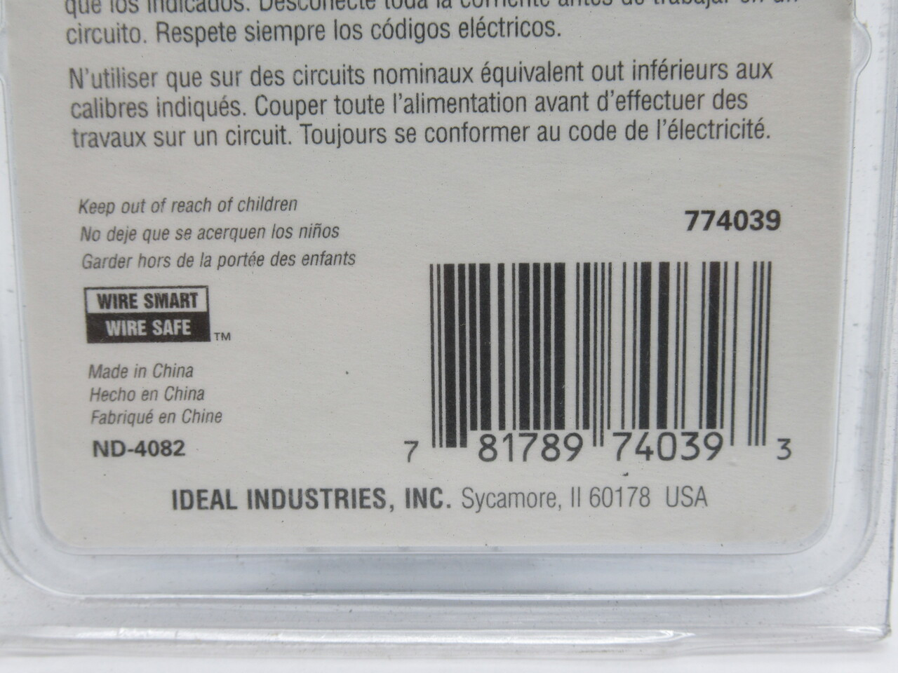 Ideal 774039 Lighted Rocker Switch RED ON/OFF 16A 125VAC 1/3HP NEW