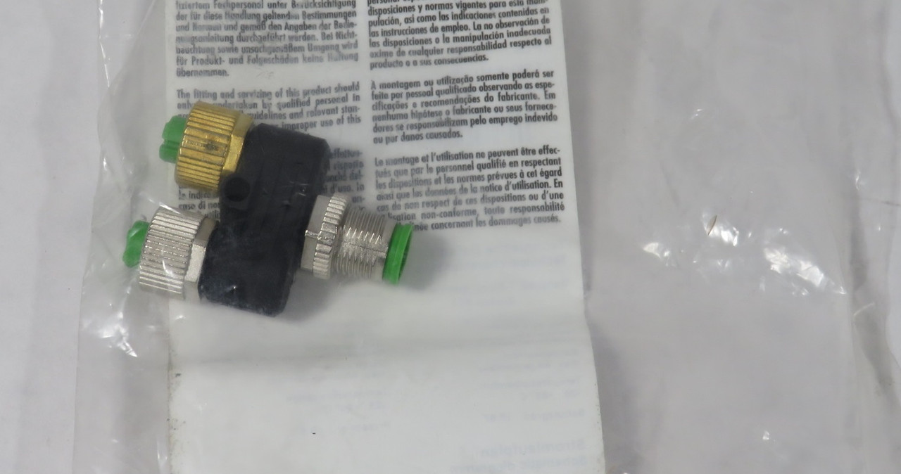 Murrelektronik 7000-41121-0000000 M12 T-Coupler Cable Connector 60VAC/DC NWB