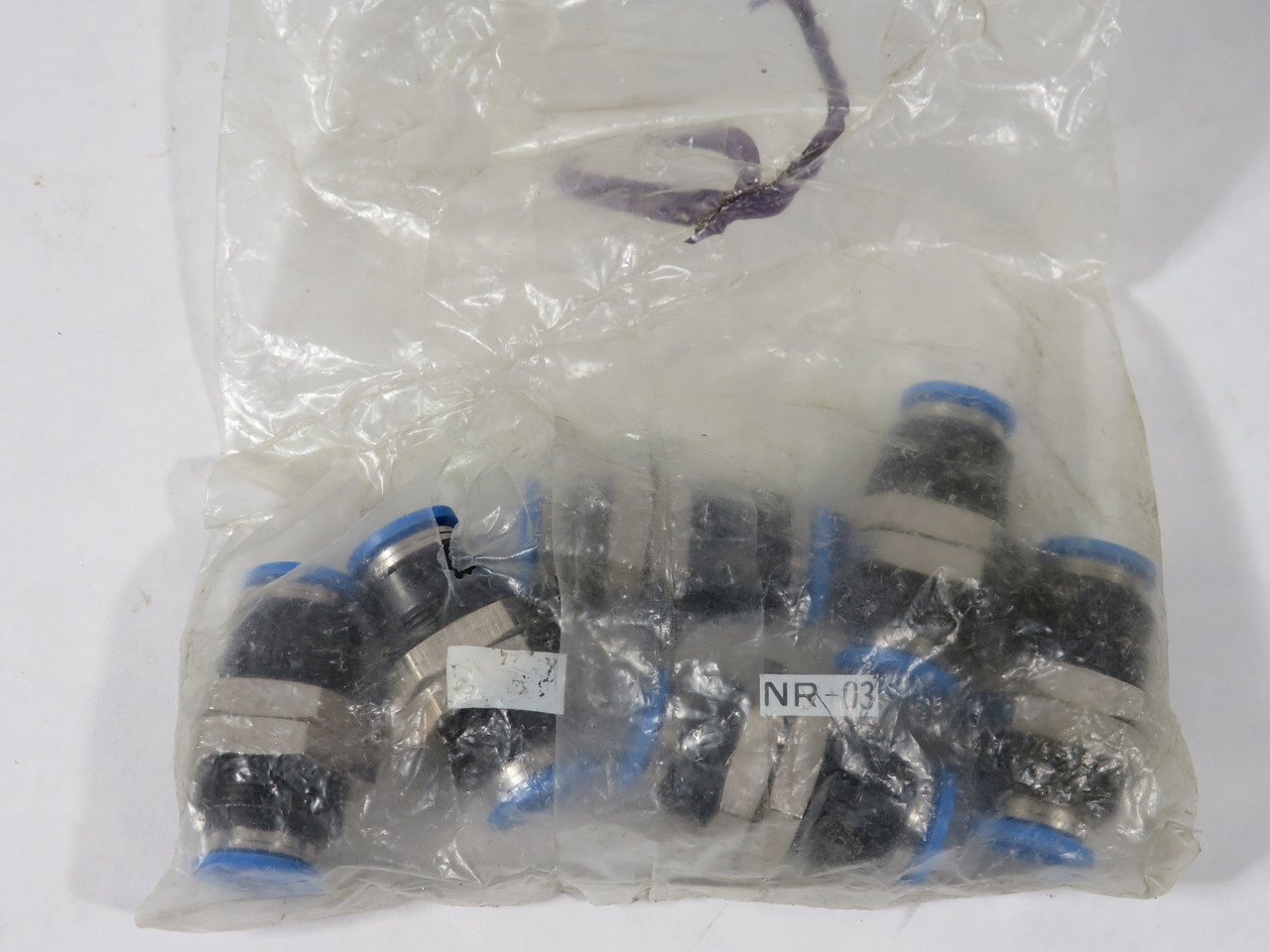 Festo 153160 QSS-10 Push-In Bulkhead Connector 10mm Tube OD Lot/6 OPEN BAG NWB