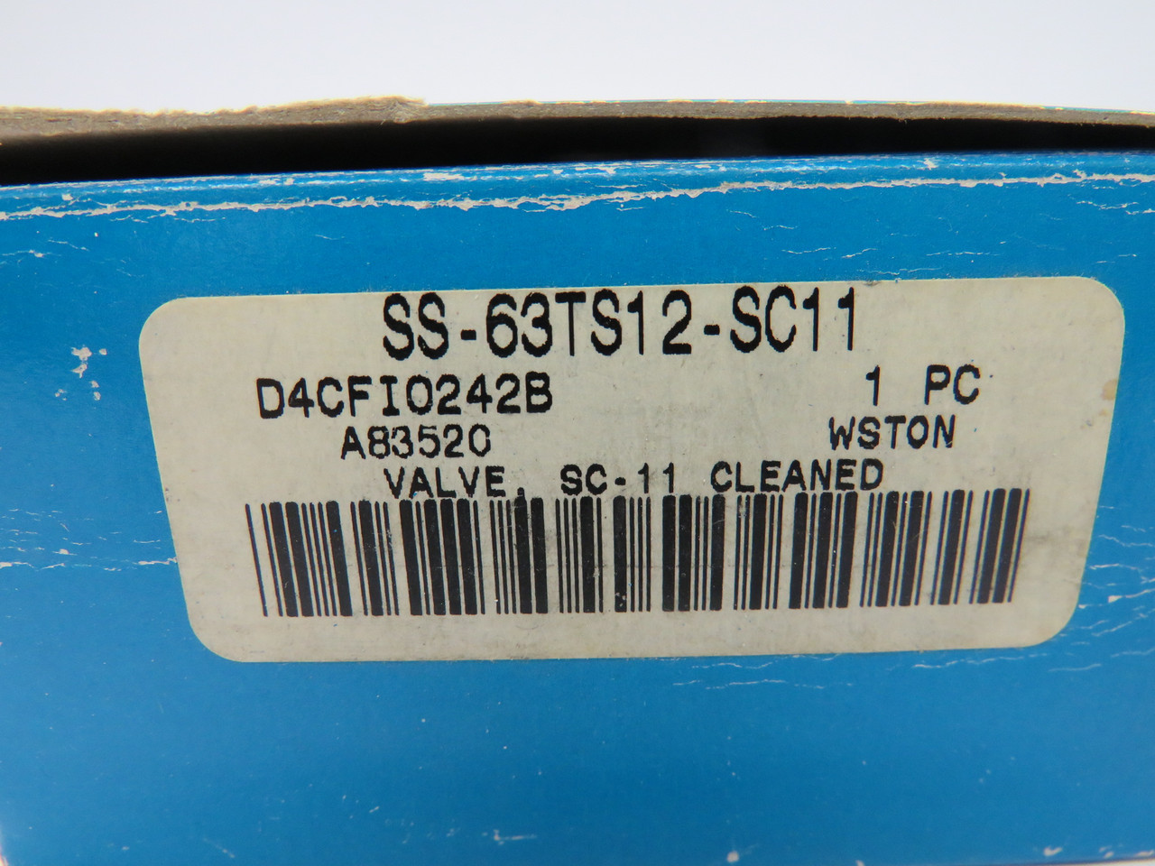 Swagelok SS-63TS12-SC11 3/4" SS Ball Valve CF3M 2200 psi 100DEG F BOX DMG NEW