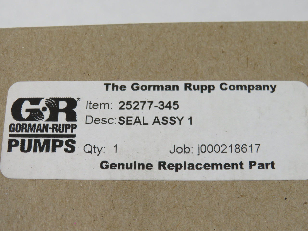 Gorman-Rupp 25277-345 Seal Assembly NEW