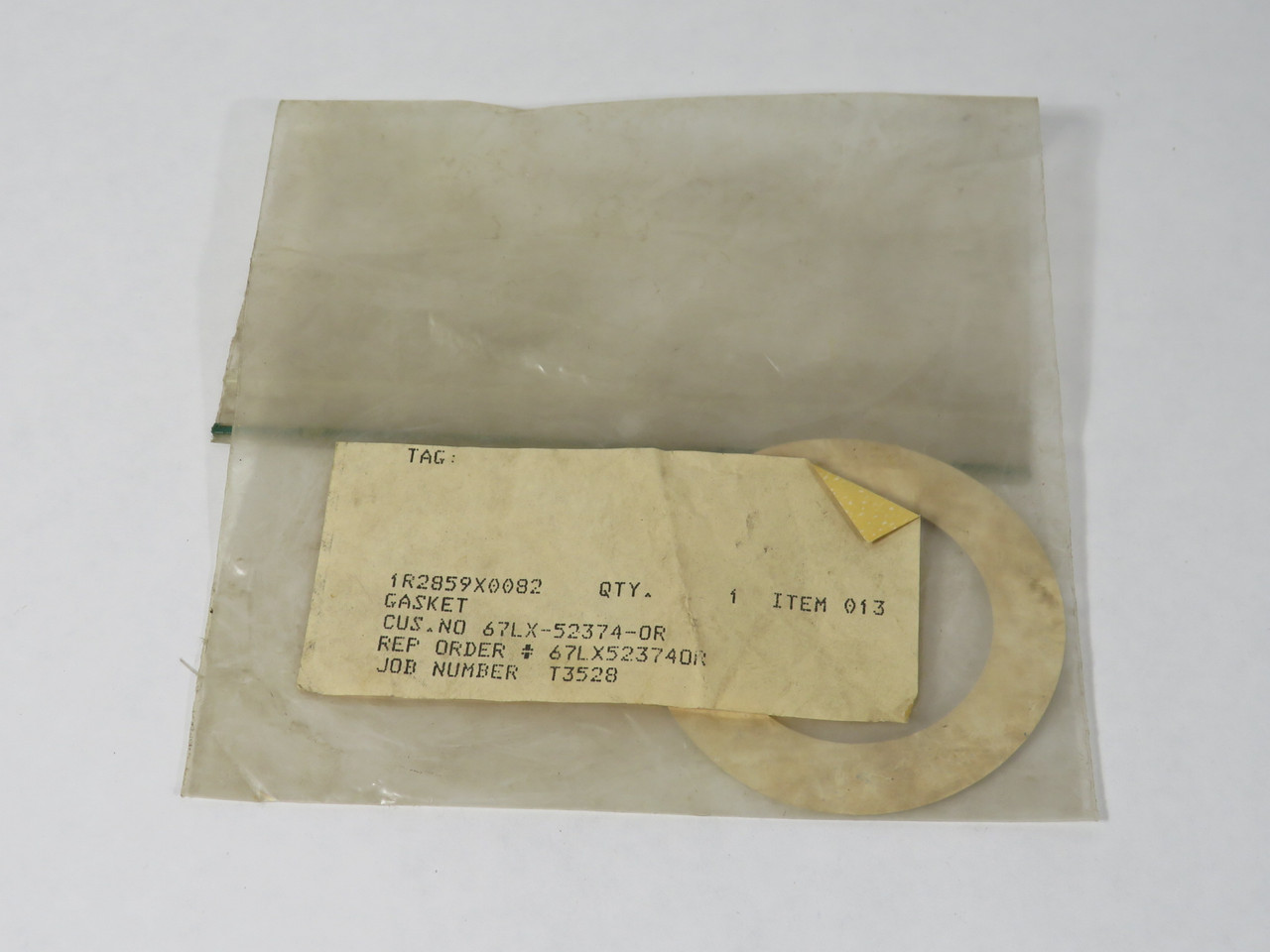 Fisher 1R2859X0082 Gasket SHELF WEAR NWB
