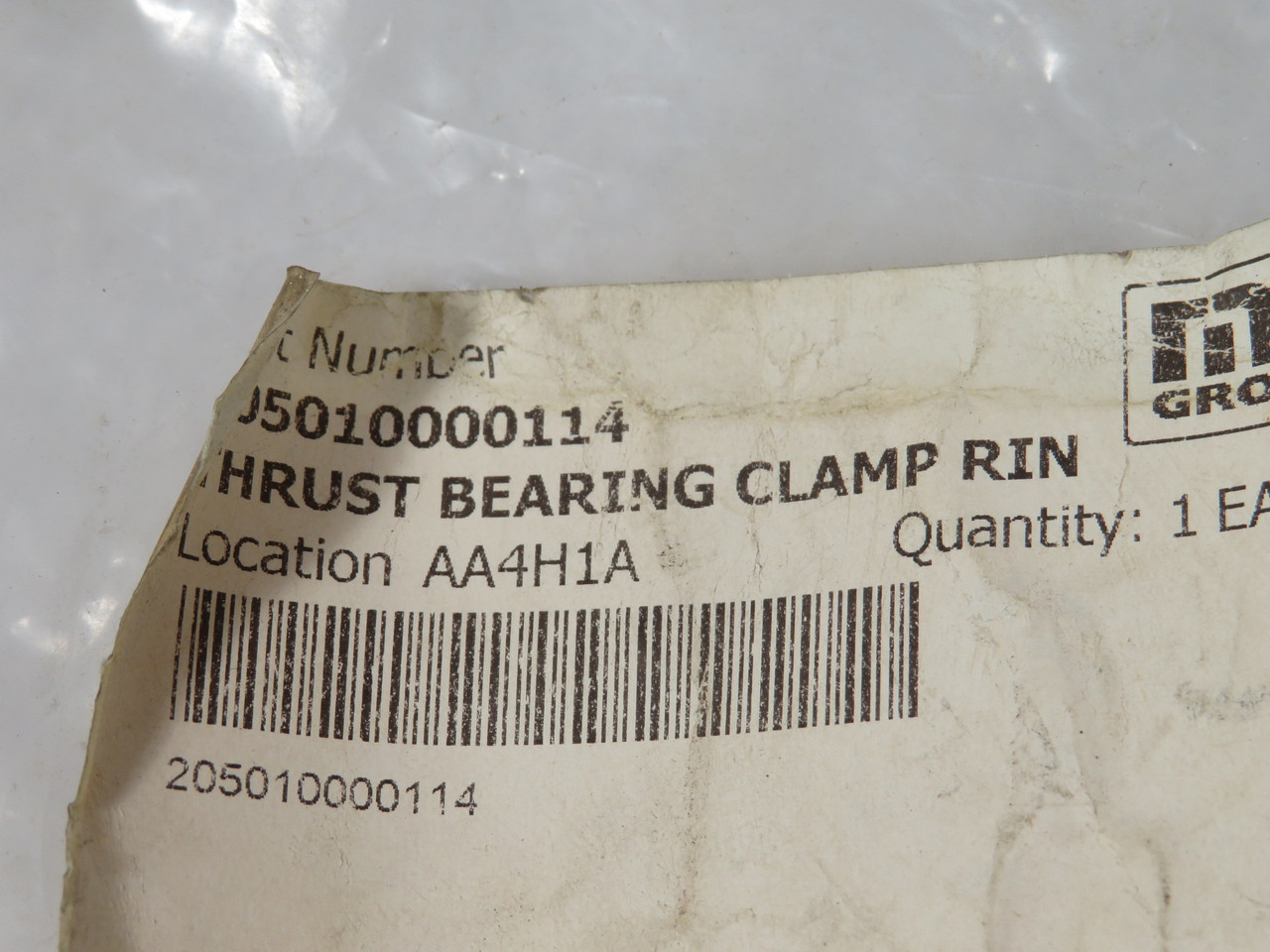 Flowserve 2104624-001 Thrust Bearing Clamp Ring 5-Bolt 3-3/8" ID SHELF WEAR NWB