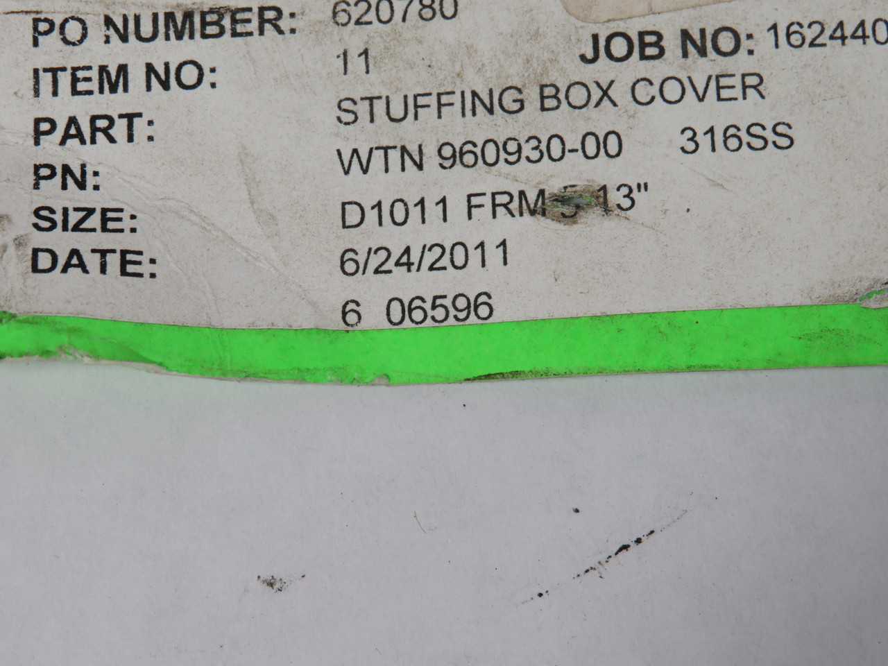 Worthington 960930-00 D1011 Stuffing Box Cover 13"OD 3-3/4"ID SHELF WEAR NOP