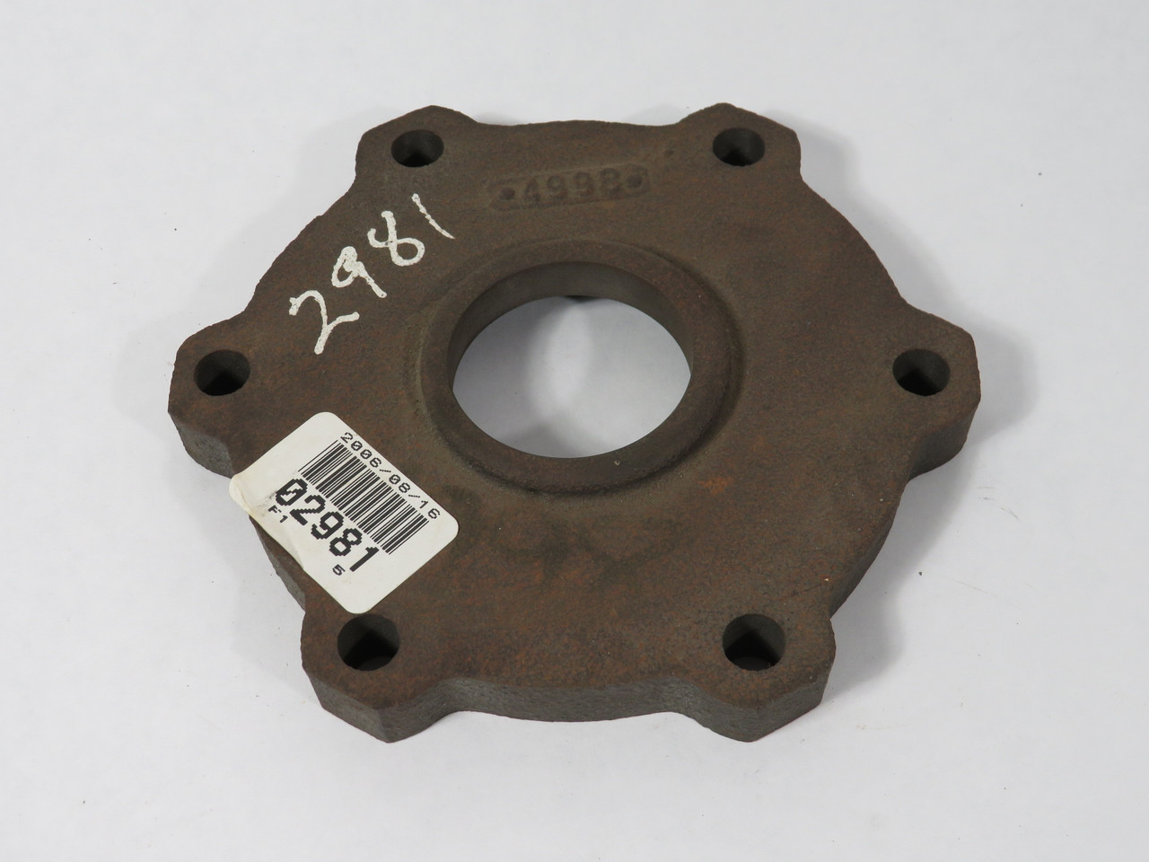 Gorman-Rupp 4998-10010 Cast Iron Bearing Cap 6-Bolt 1-3/4" Bore SHELF WEAR NOP