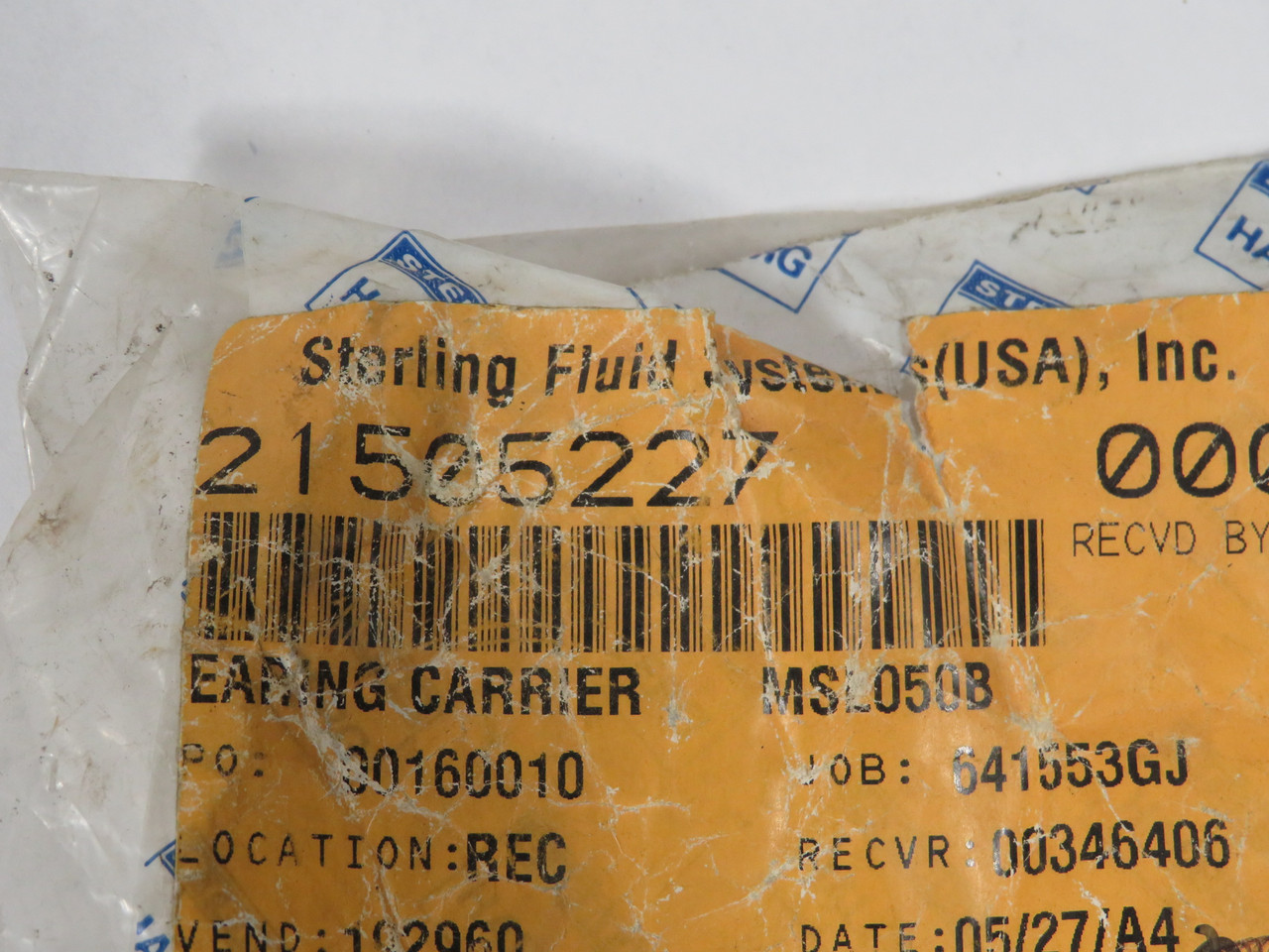 Sterling Fluid 21505227 Bearing Carrier for MSL050B 7/8" ID SHELF WEAR NWB
