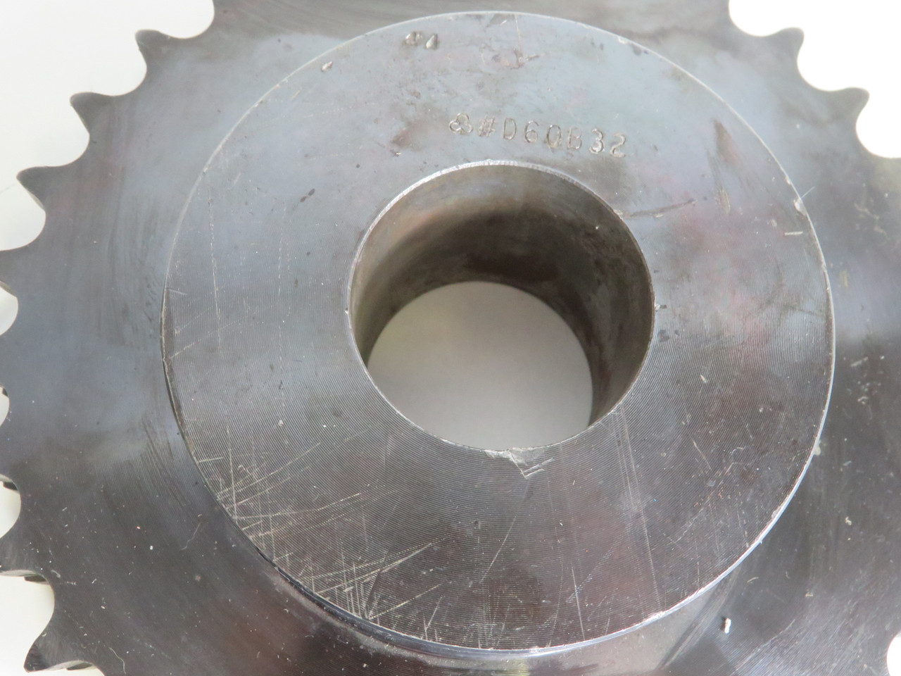 Tsubaki D60B32X2 Dual Sprocket 2" Bore 32 Teeth 60 Chain 3/4" Pitch USED