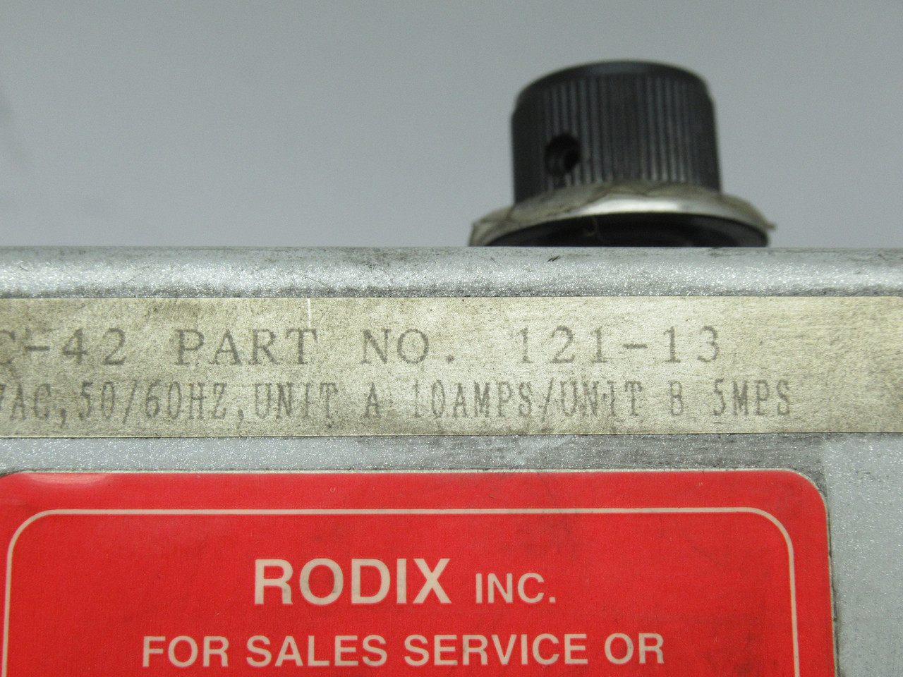Rodix FC-42 Dual Feeder Control Cube 120VAC 50/60Hz 10/5A USED