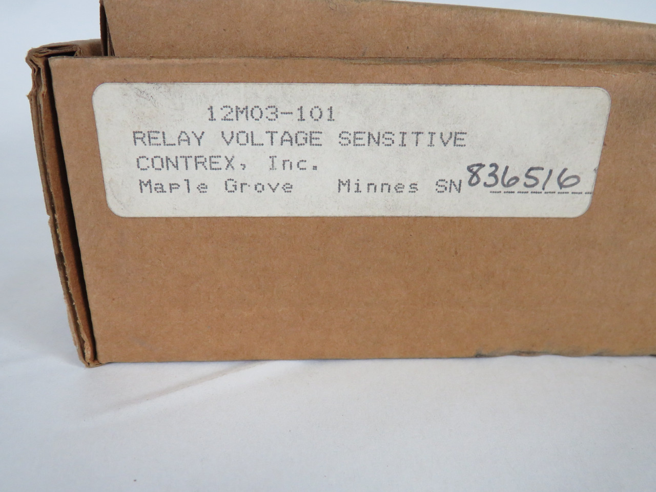 Contrex 12M03-101 Voltage Sensitive Relay Module SHELF WEAR/WRITING NEW