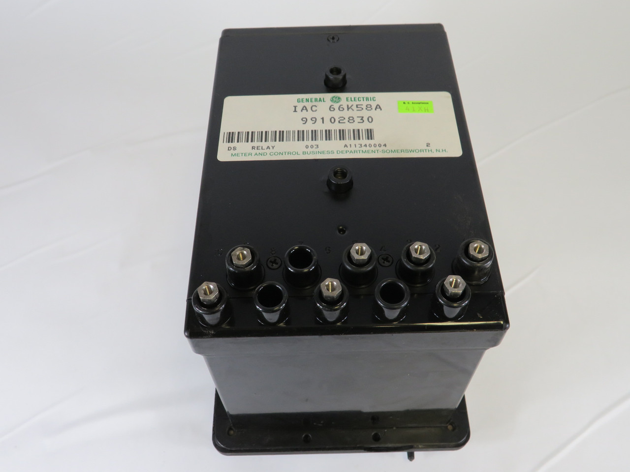 General Electric 12IAC66K58A Time Overcurrent Relay NO FRONT GLASS/COS DMG USED