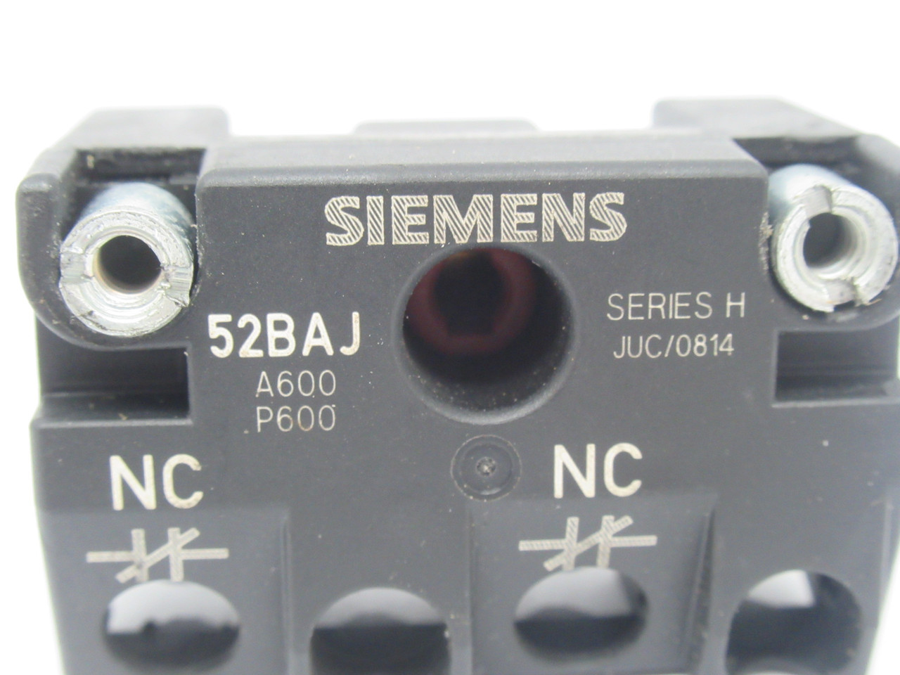 Siemens 52BAJ Contact Block 1NC 660V Series H USED