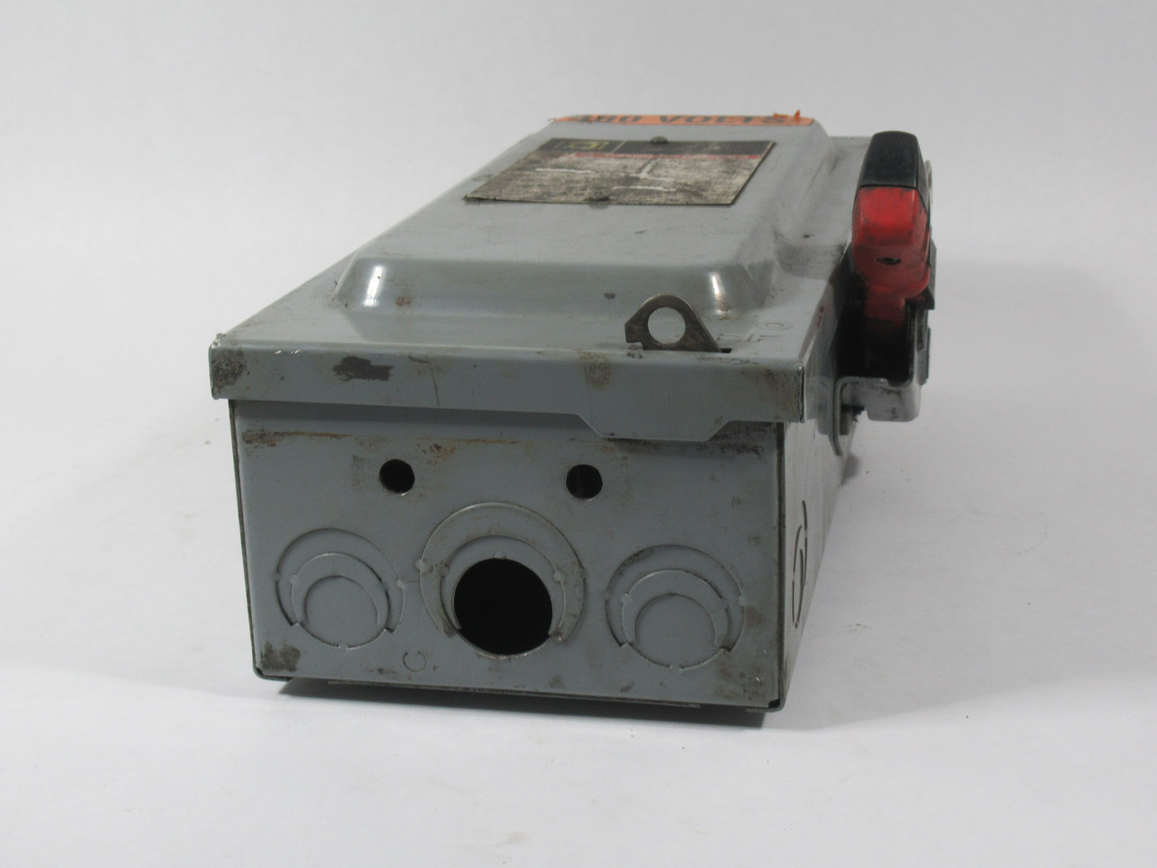 Square D H361 Heavy Duty Fusible Safety Switch 30A 600VAC 3-Pole 50/60Hz USED