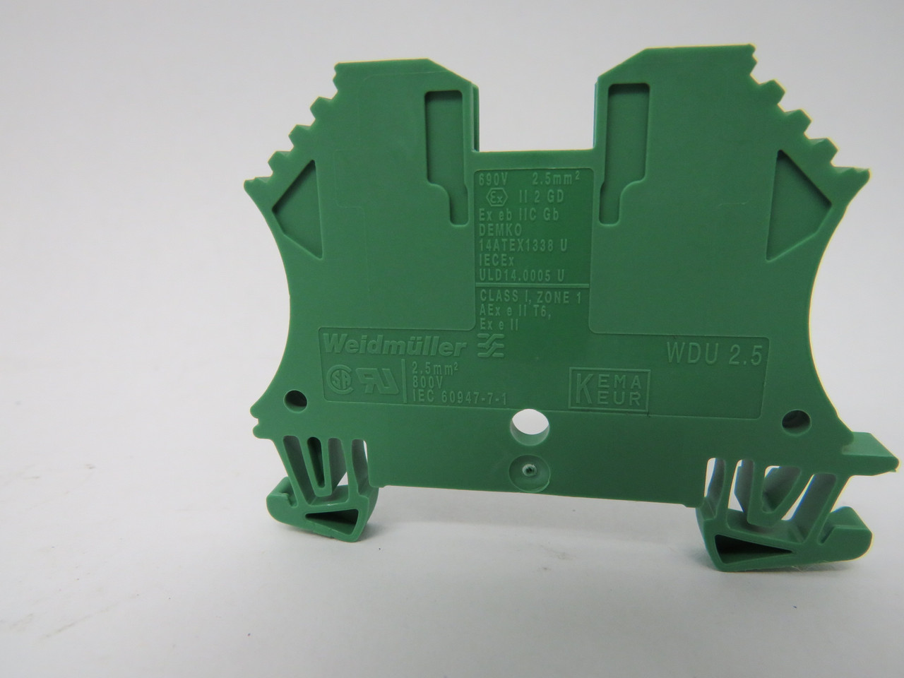 Weidmuller WDU-2.5GN Green Terminal Block 800V 26-12AWG Lot of 93 NEW