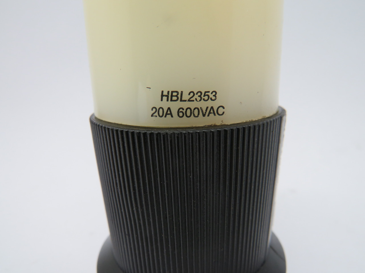 Hubbell HBL2353 Twist-Lock Connector 20A 600VAC 3W 2P USED