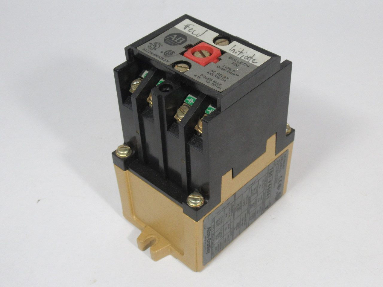 Allen-Bradley 700-P400A1 Series B Contactor Relay 110/115-120V 50/60Hz 4NO USED