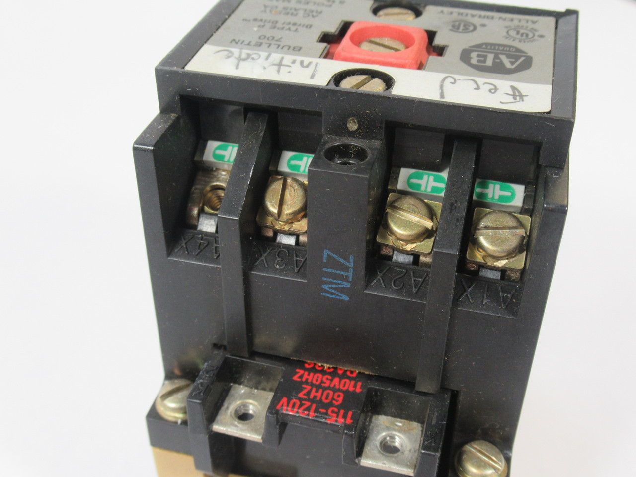 Allen-Bradley 700-P400A1 Series B Contactor Relay 110/115-120V 50/60Hz 4NO USED