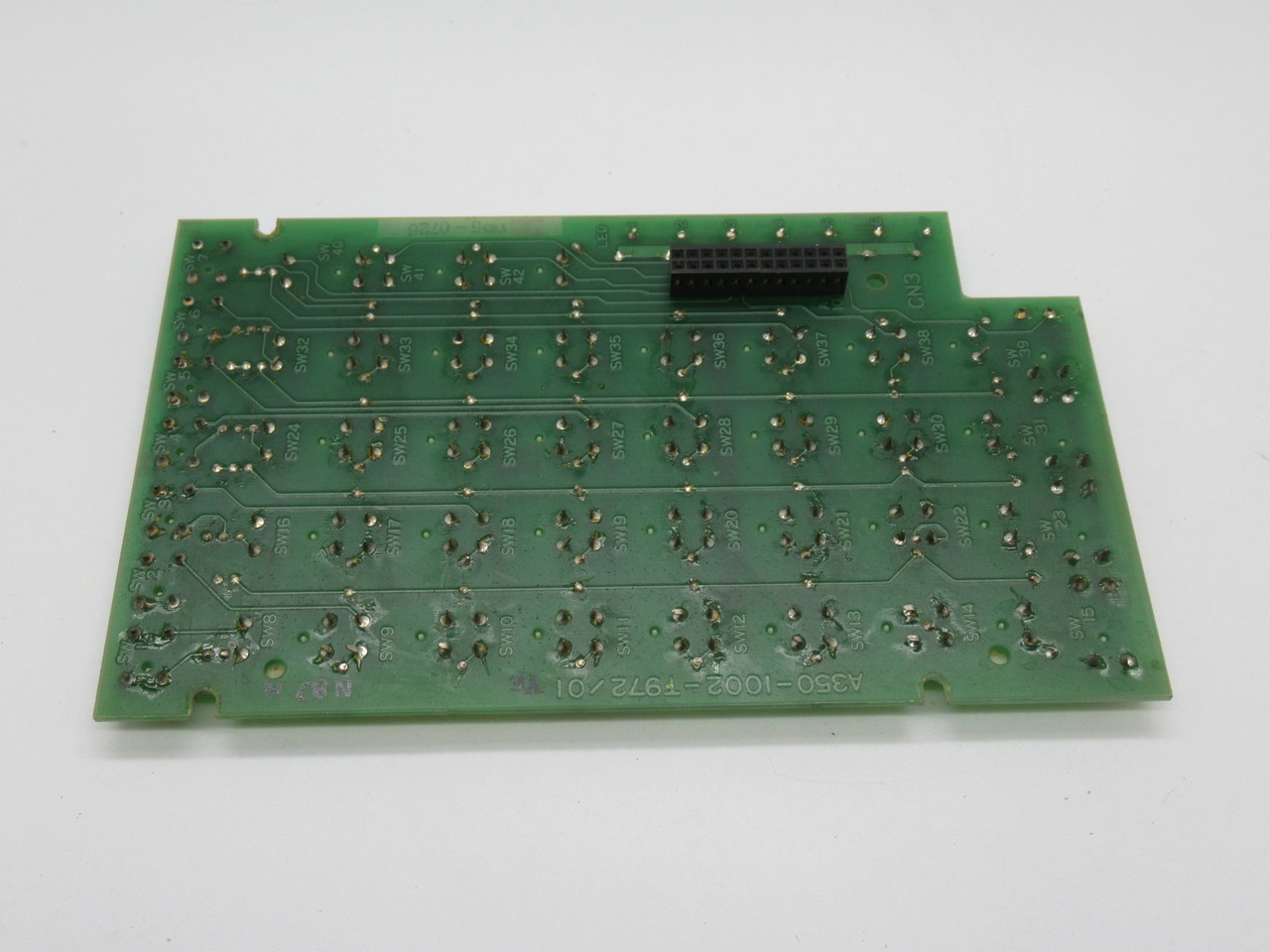 Fanuc A20B-1002-0970/01A Keyboard Printed Circuit Board CRACKED KEY USED