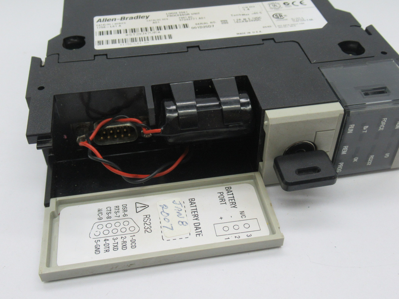 Allen-Bradley 1756-L61 Series A Logix5561 Processor Unit 1.2A 5.1VDC USED