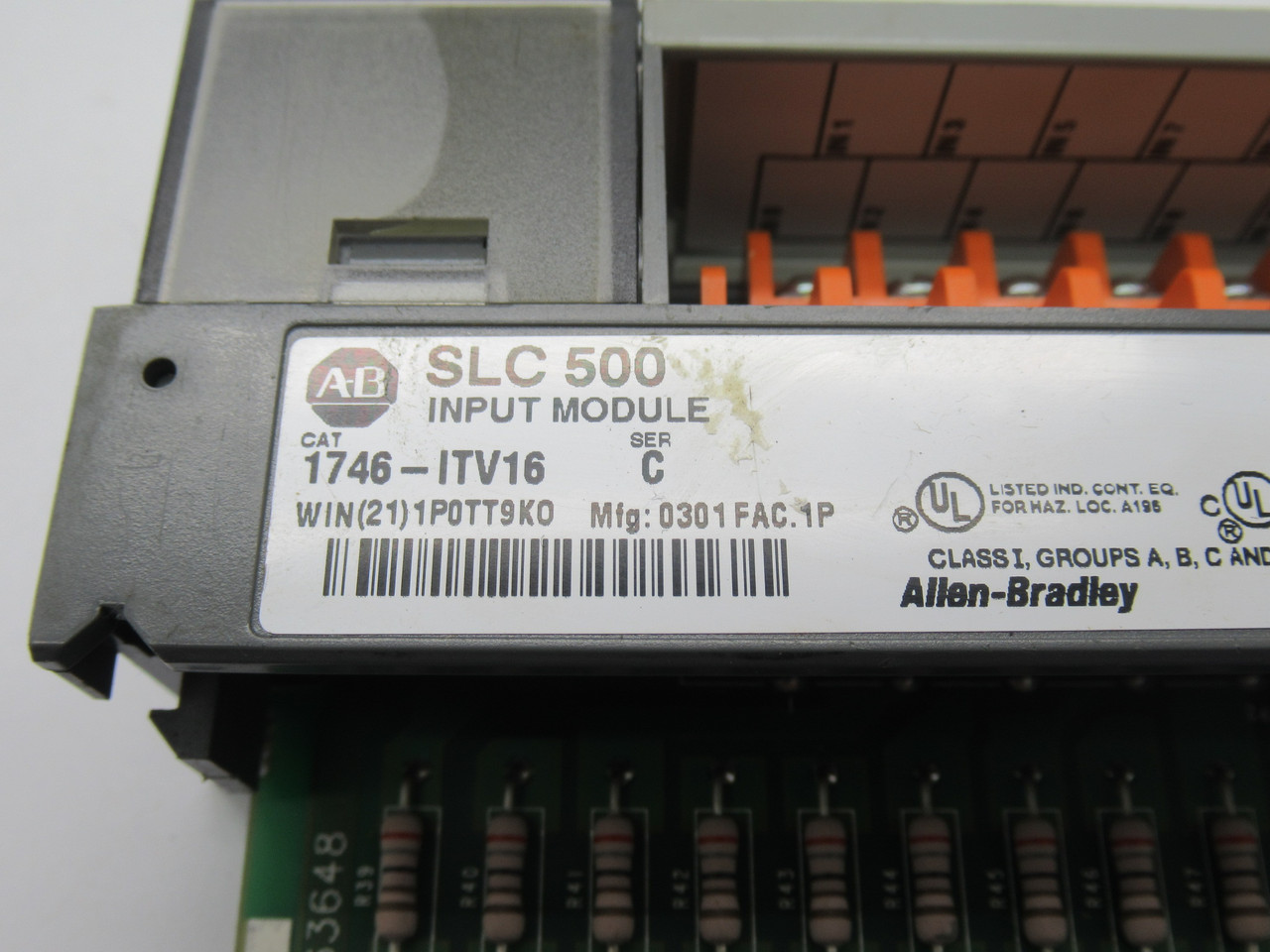 Allen-Bradley 1746-ITV16 SLC 500 Series C Input Module 10-30VDC USED
