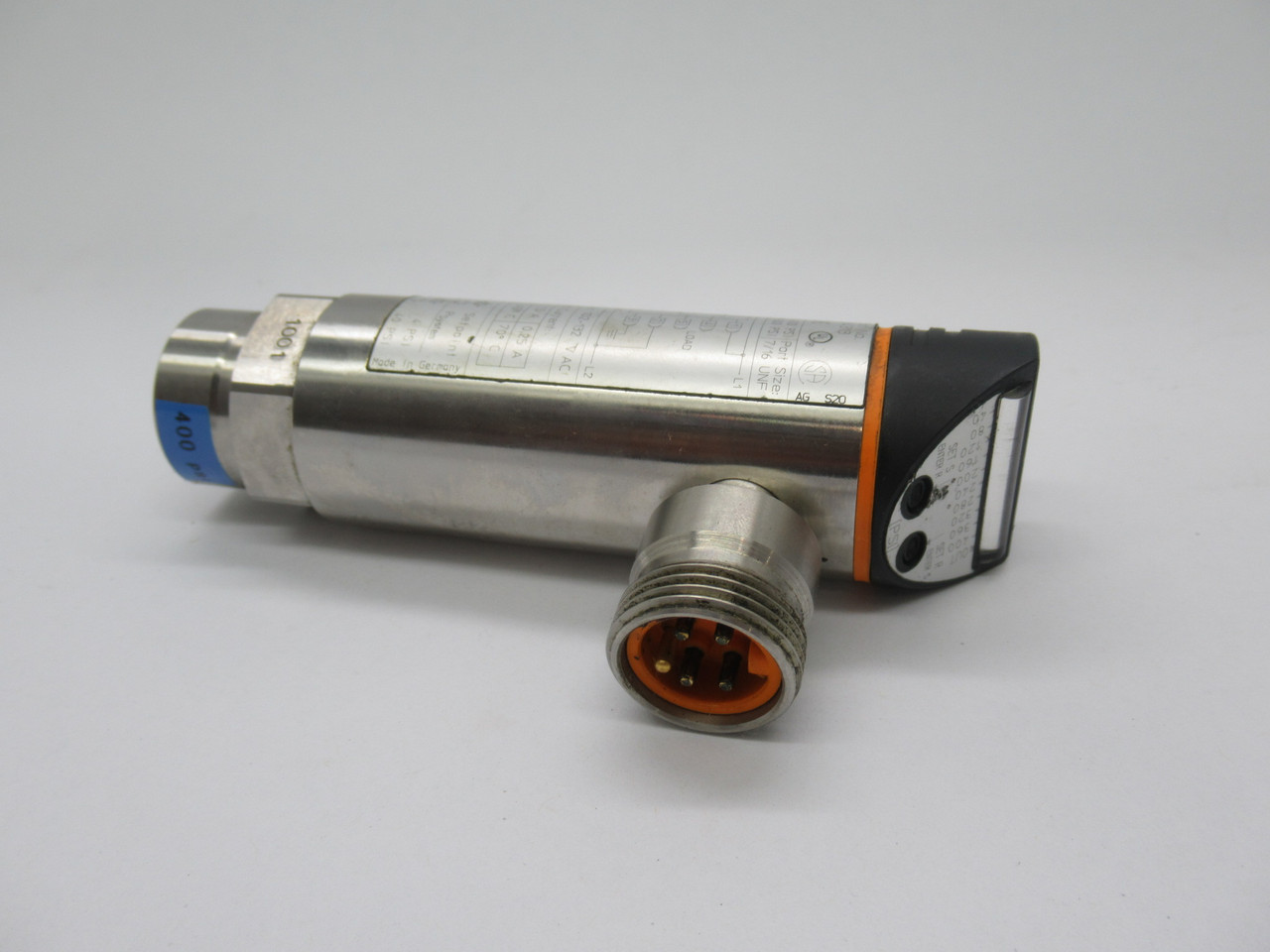 IFM PB4313 Pressure Sensor with LED Display 20-400 psi 1500 psi Max USED