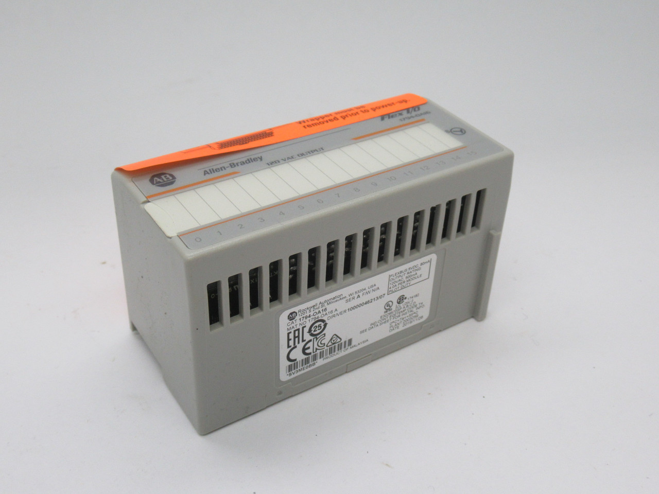 Allen-Bradley 1794-OA16 Series A Flex I/O Output Module 120V 16 Point NEW