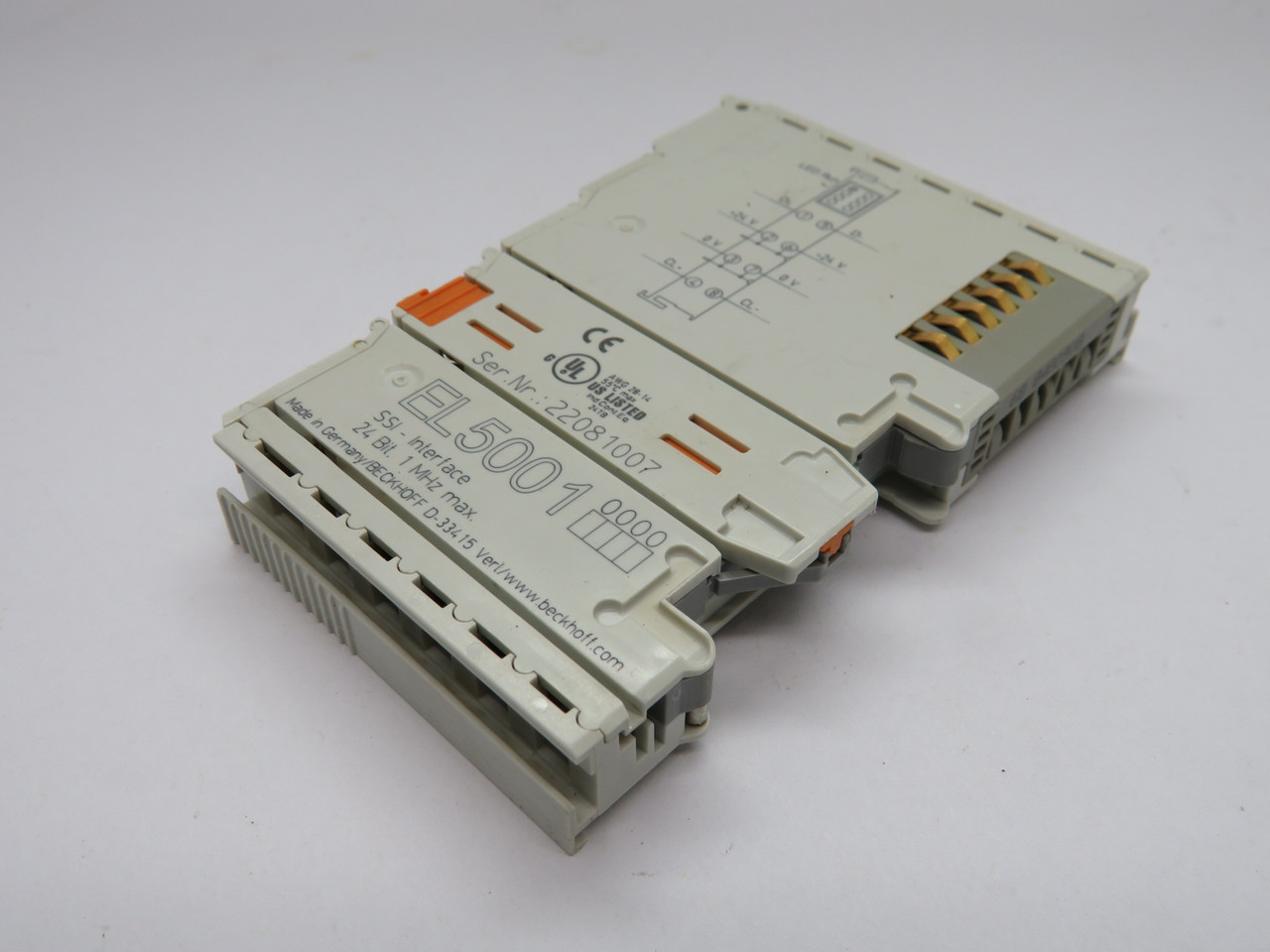 Beckhoff EL5001 EtherCAT Terminal SSI Interface 1-Channel 24 Bit 1 MHz USED