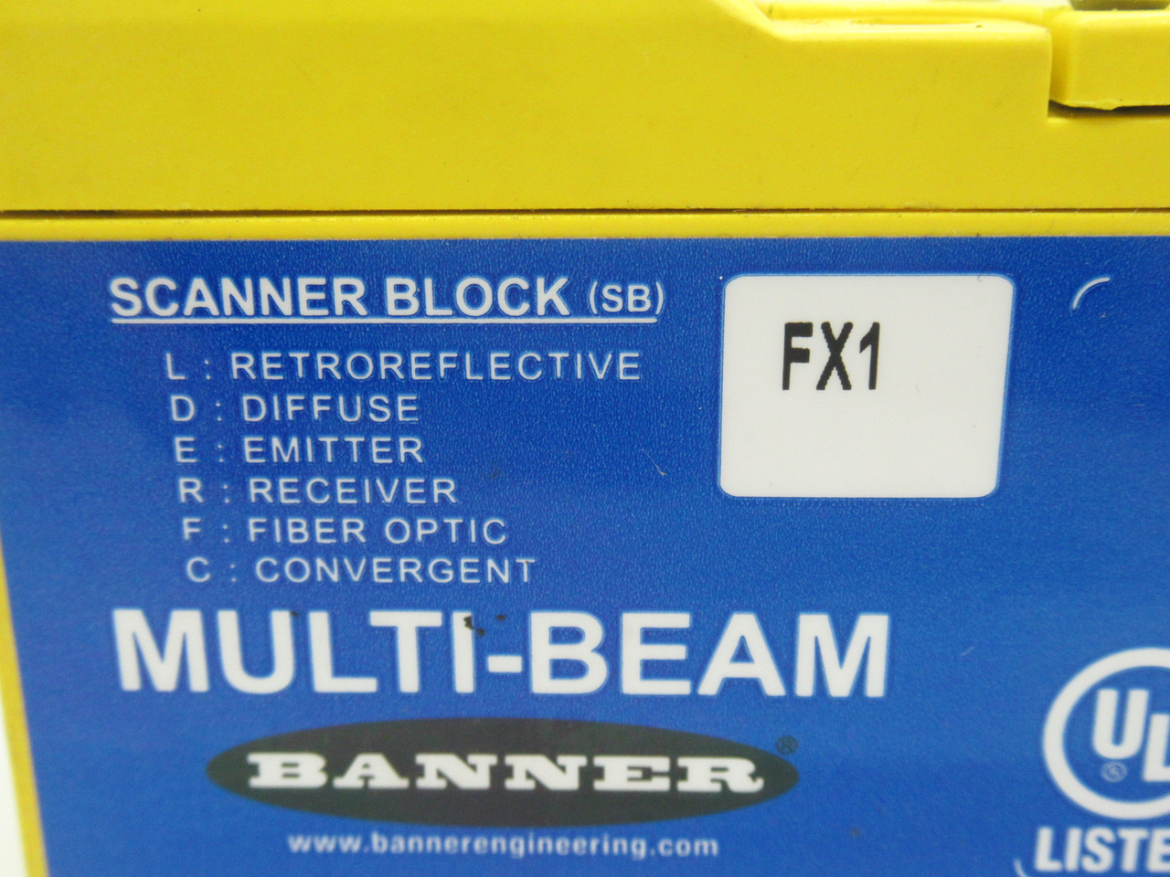 Banner FX1 Fiber Optic Scanner Block SHELF WEAR NOP