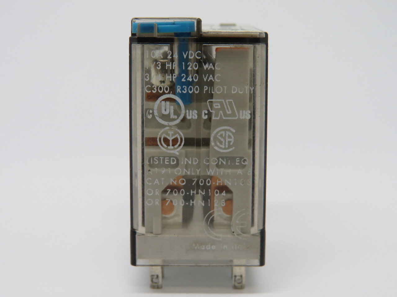Allen-Bradley 700-HC22Z24-3-4 Series A Miniature Relay 24VDC 10A 8-Blade USED