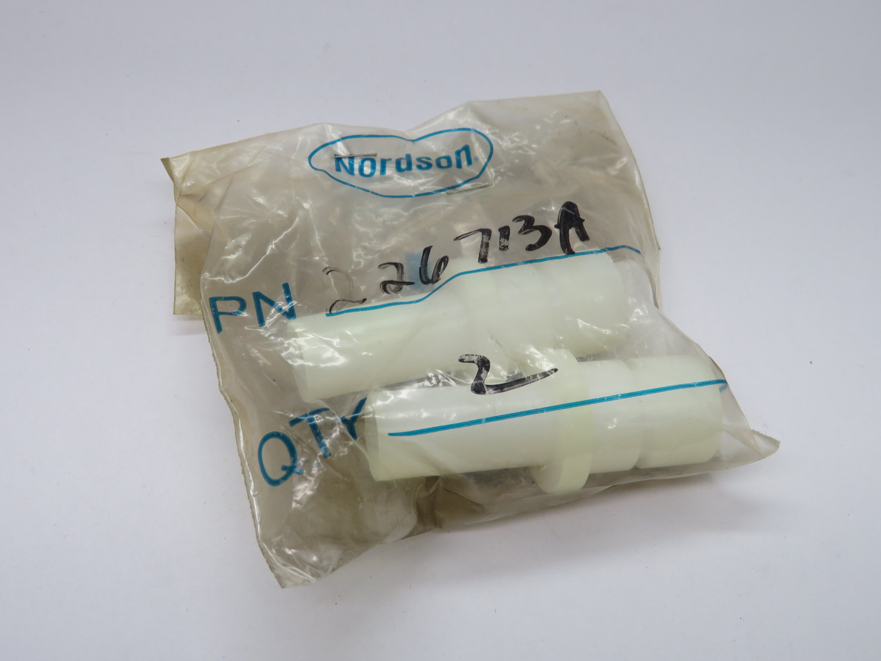 Nordson 226713A Tivar Throat w/o O-Ring for Powder Transfer Pump 2-Pack NWB