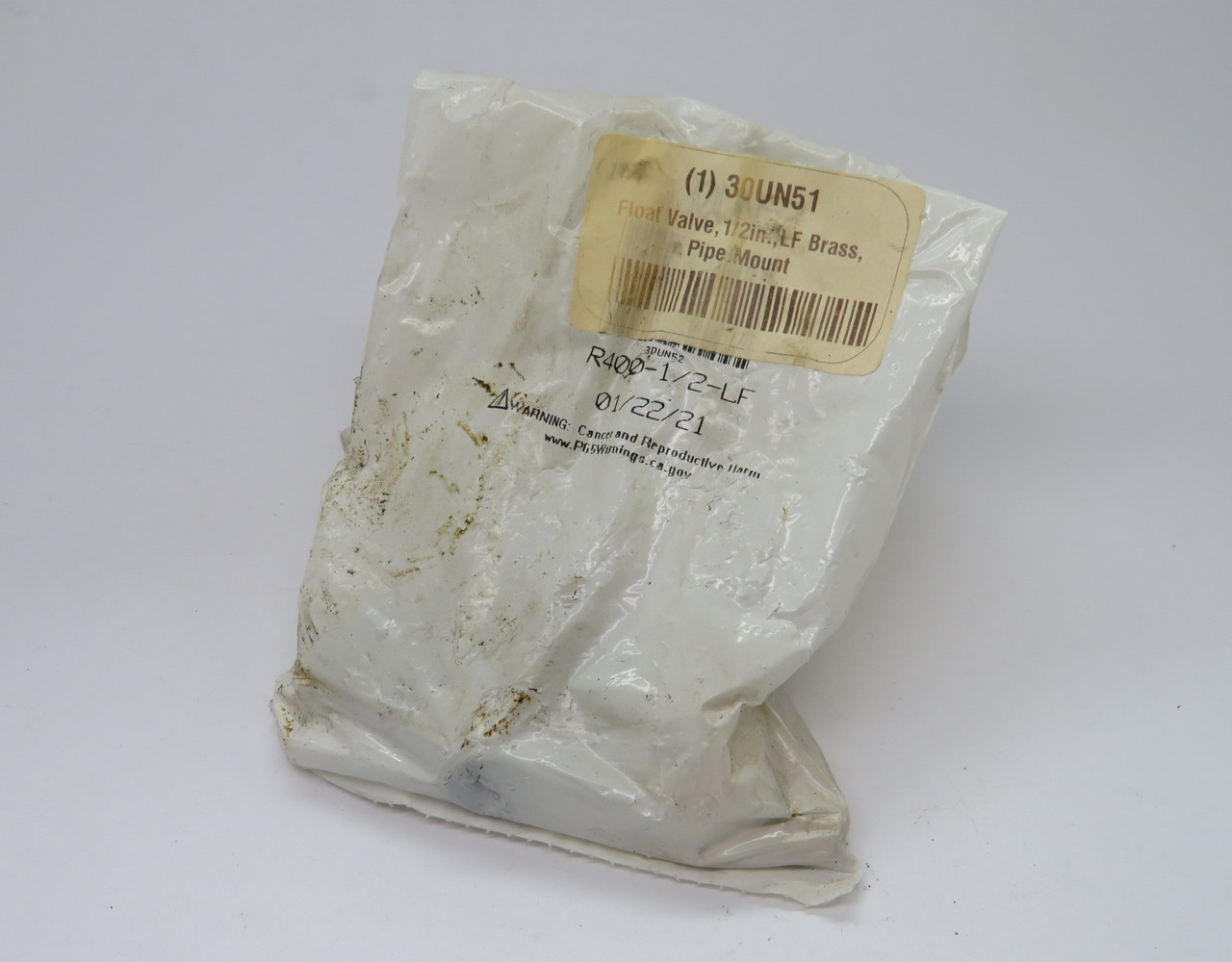 BOB R400-1/2-LF Lead-Free Brass Float Valve 1/2" NPT HOLEY BAG NWB