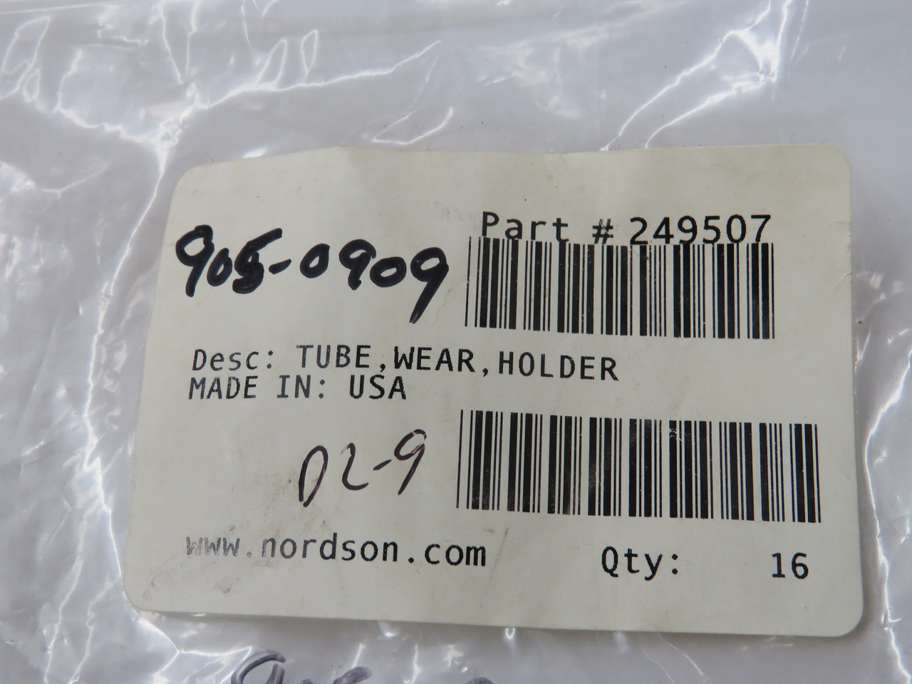 Nordson 249507 Wear Tube Holder for Powder Feed Pump Lot of 10 NWB