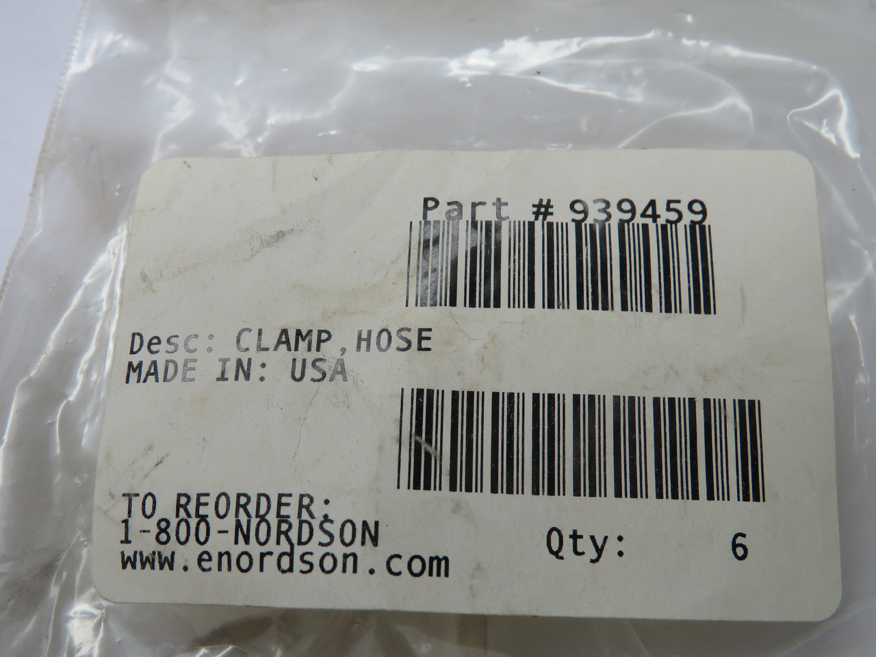 Nordson 939459 Hose Clamp for 3/4" Black Powder Tubing 6-Pack NWB