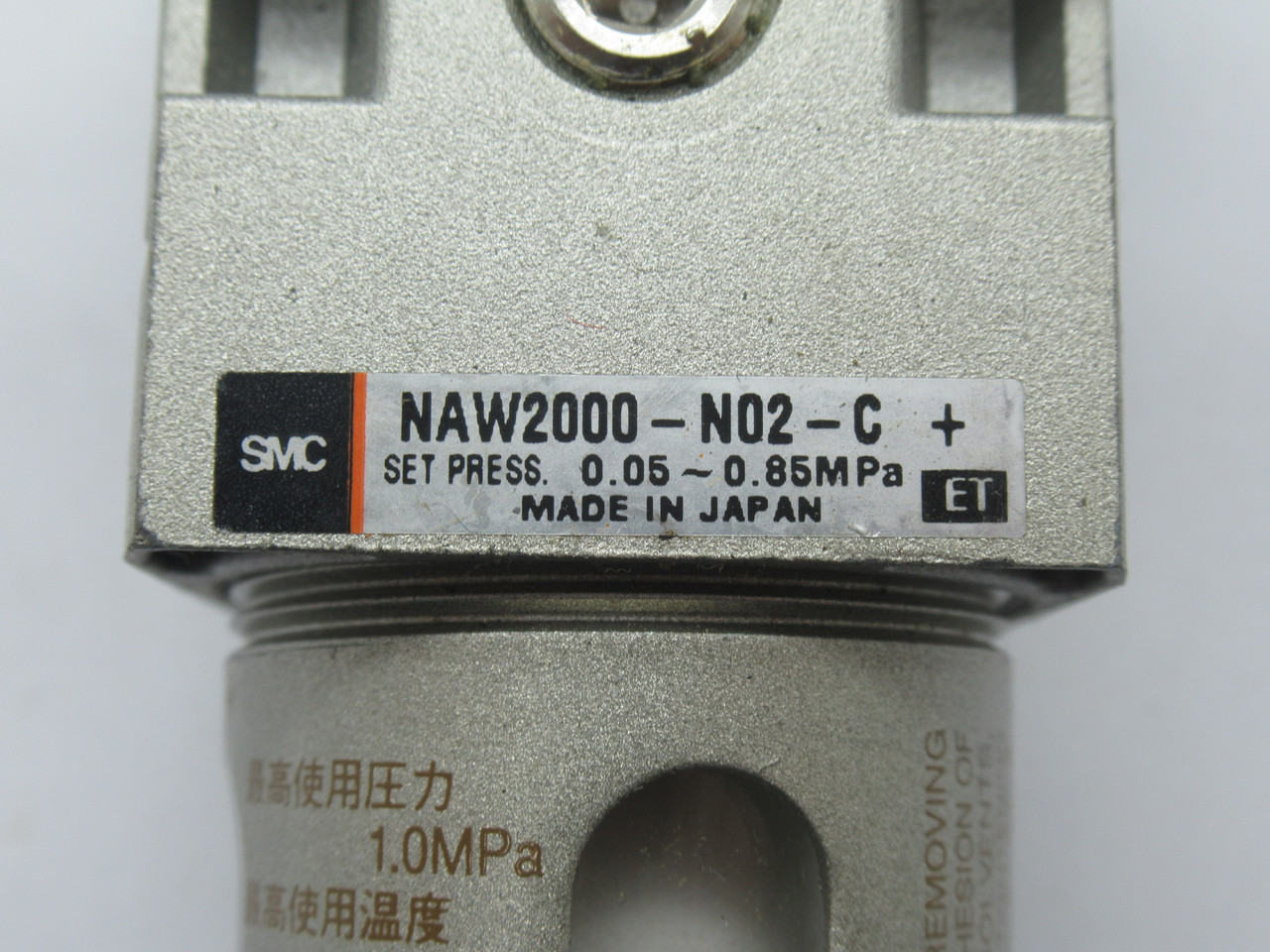 SMC NAW2000-N02-C Modular Filter Regulator w/ Bracket 1/4" NPT 0.05-0.85MPa USED
