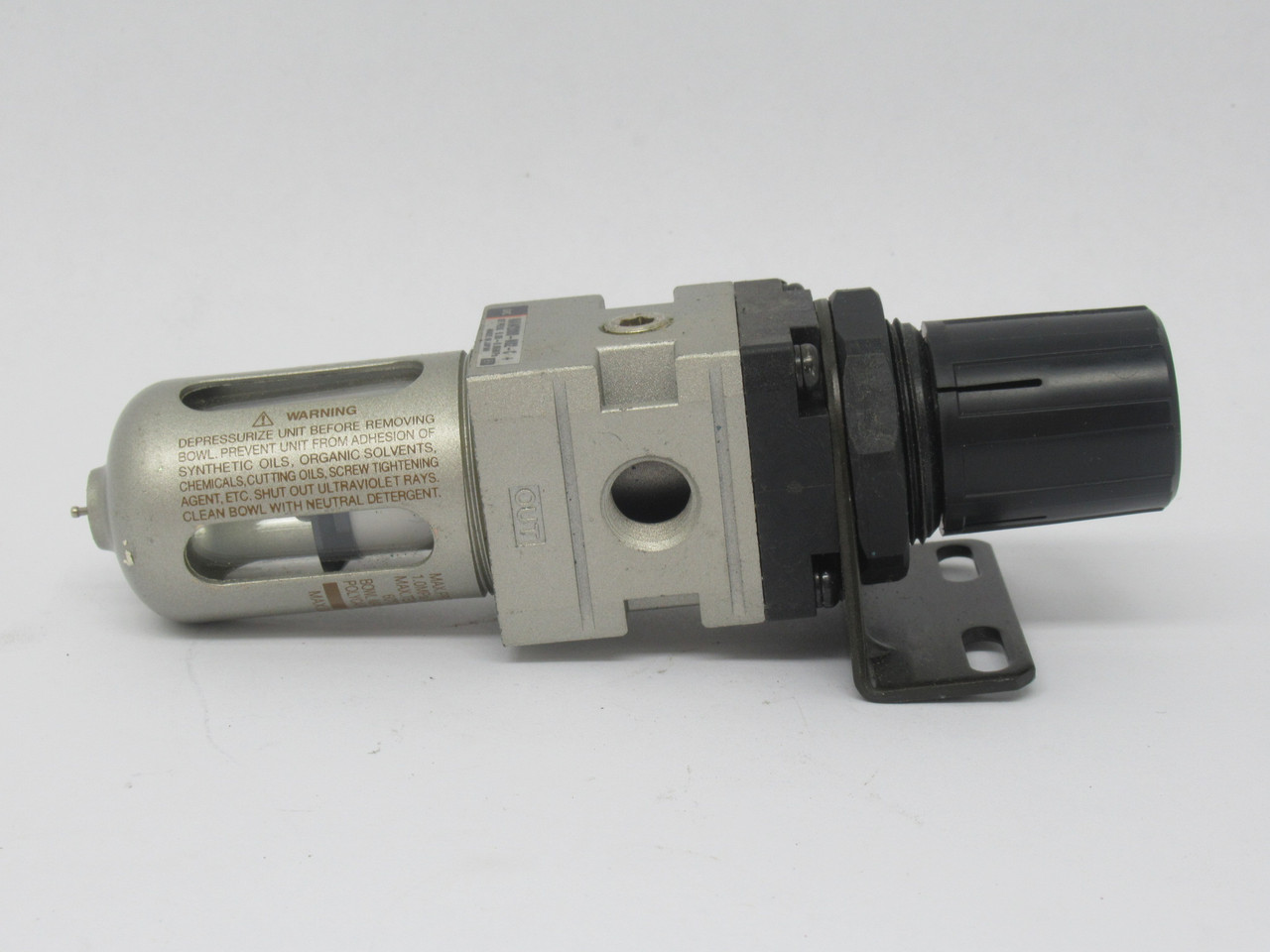 SMC NAW2000-N02-C Modular Filter Regulator w/ Bracket 1/4" NPT 0.05-0.85MPa USED