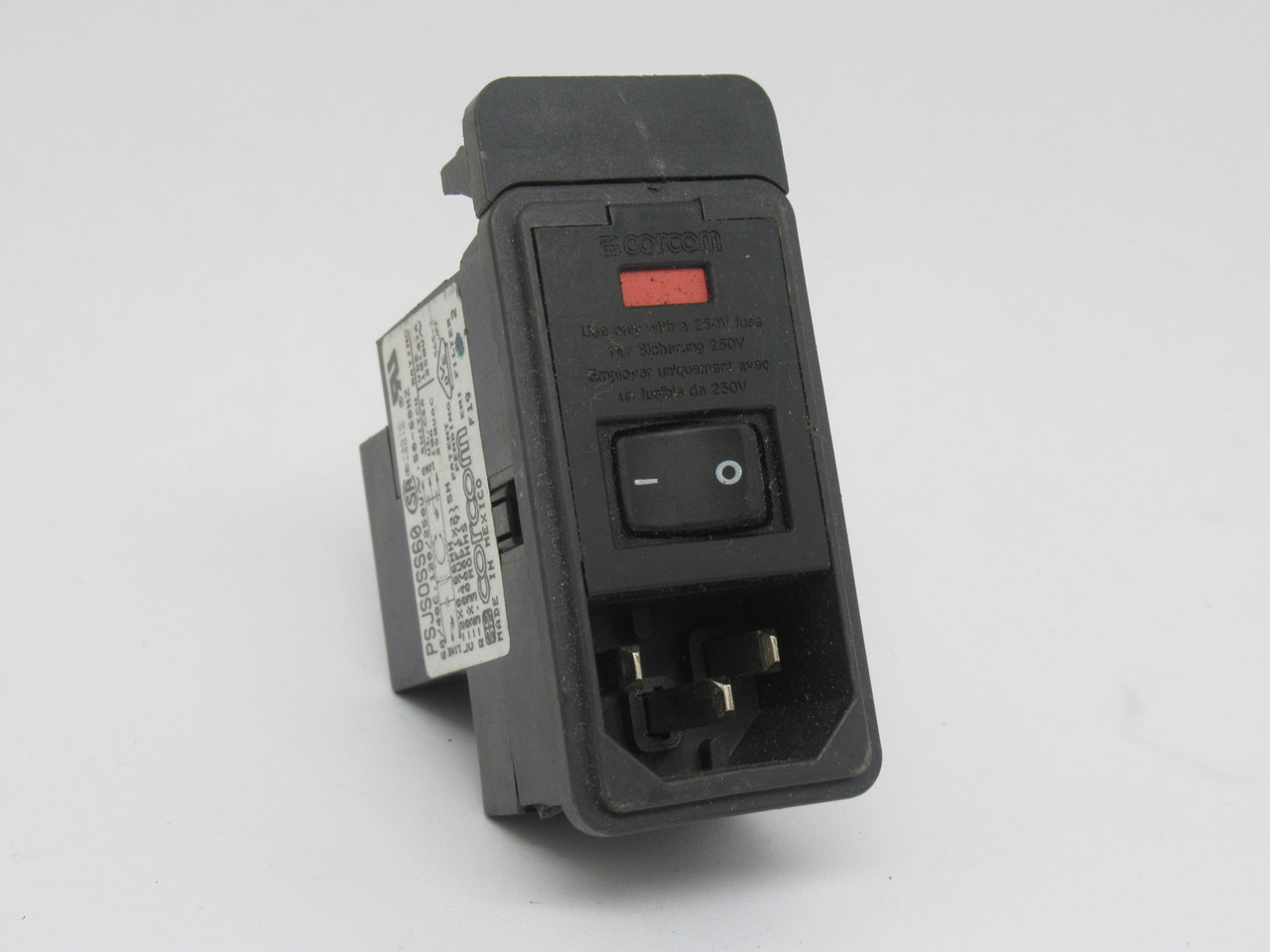 Corcom PSJS0SS60 Multi Function Power Entry Filter 120/250VAC 6A 50-60Hz USED