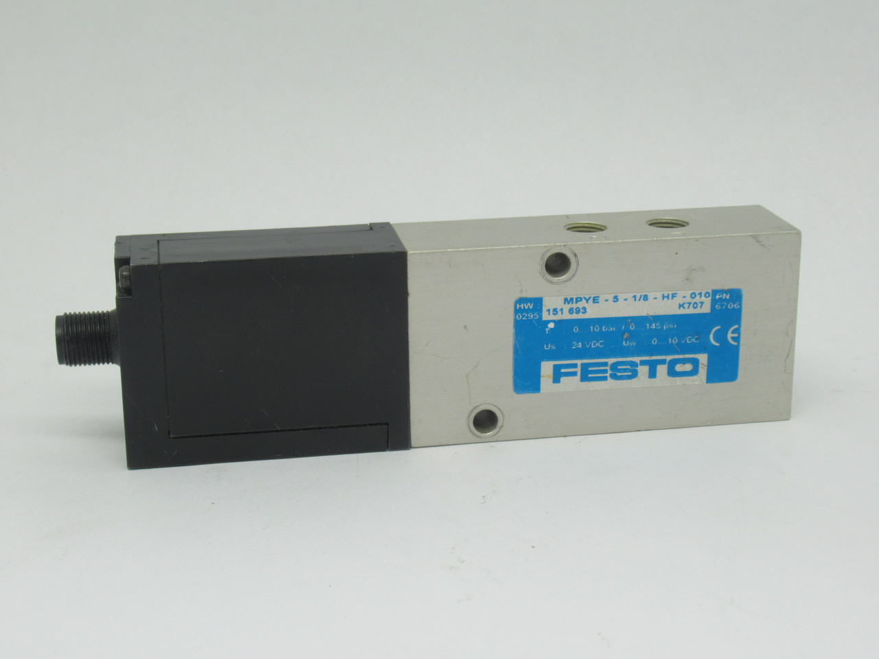 Festo 151693 MPYE-5-1/8-HF-010 Directional Control Valve 0-10bar 0-145psi USED